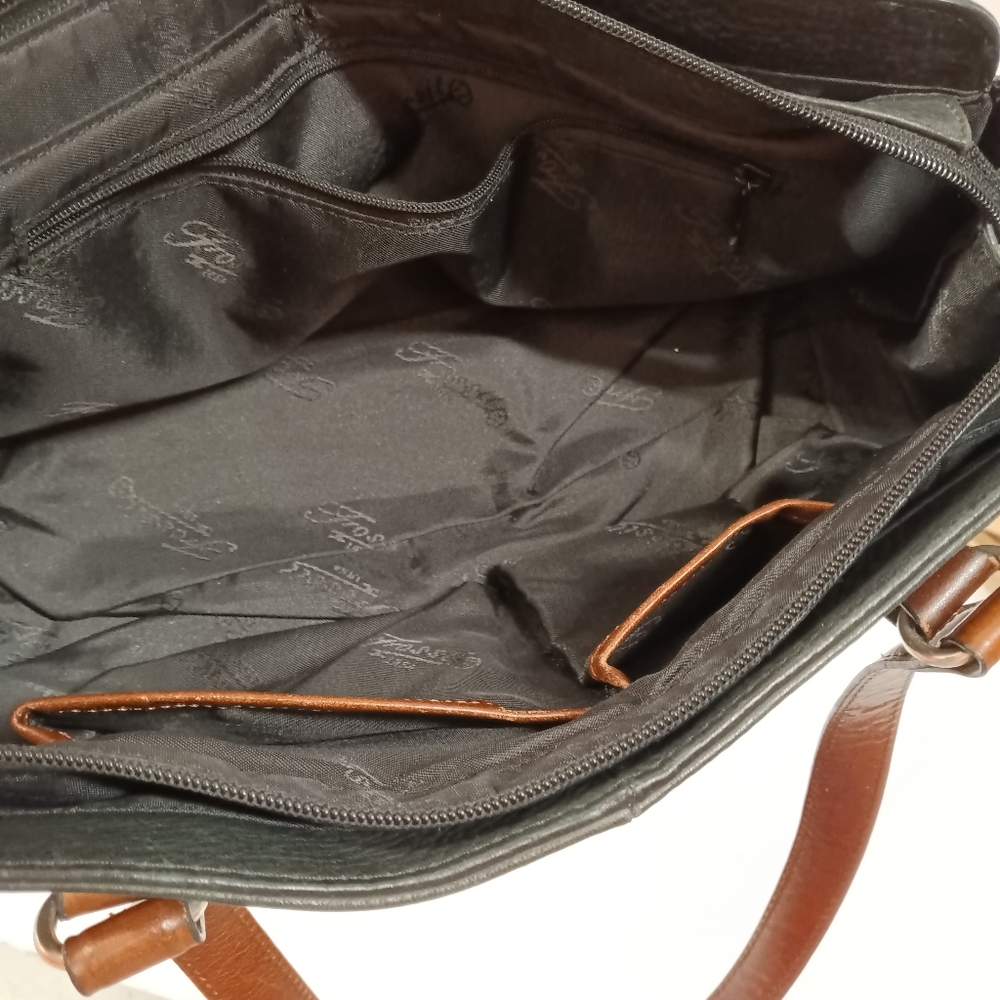 Fossil East West Pebble Leather Shoulder Bag Black & Brown - Picture 9 of 12